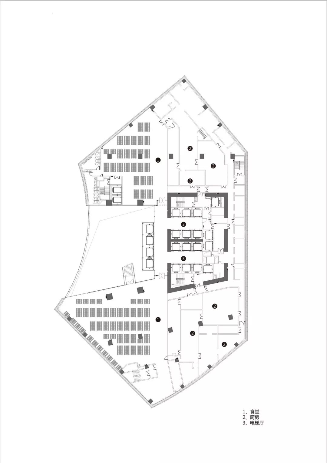 五层架空层平面图十一层平面图十四层平面图十八层平面图二十层平面图