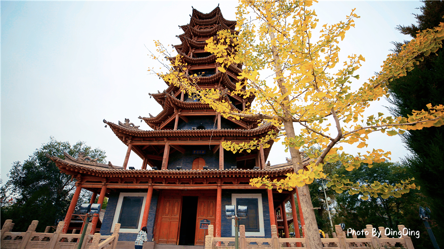 原创甘州八景木塔寺32.8米,竟然没有一钉一铆全靠差斗拱大梁立柱连结