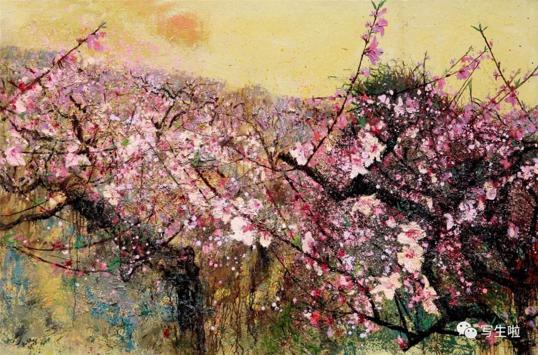 黄礼攸顽石与桃花