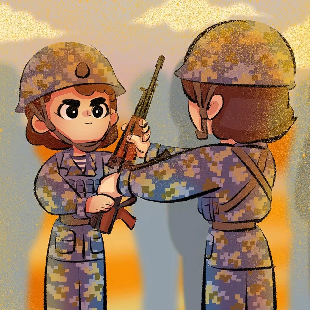 00后女兵漫画记录新训生活又萌又暖