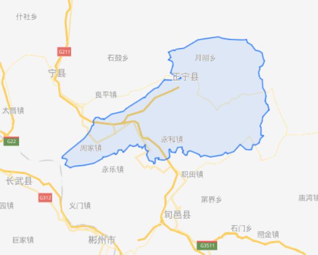 甘肃省正宁县地图图片