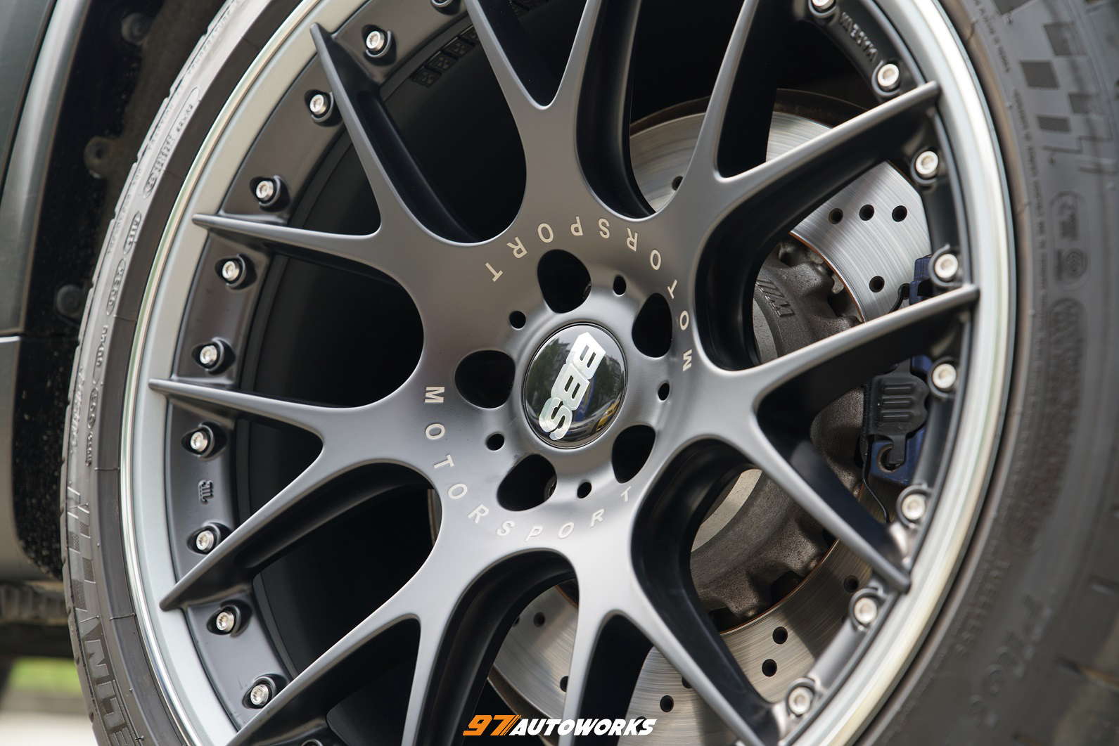 宝马x5m轮毂改装案例德国bbschrii21寸两片式轮毂