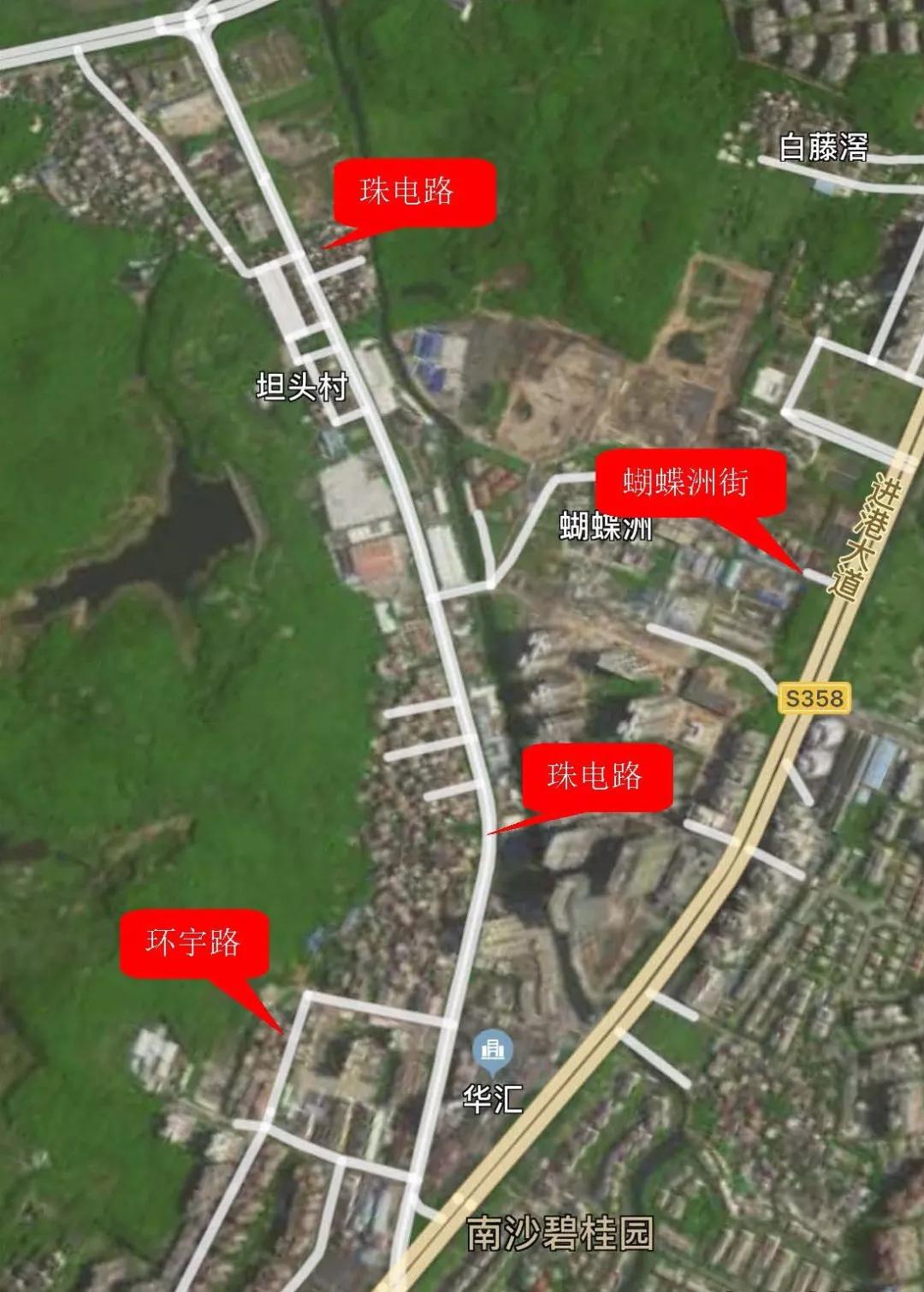 及周边景观提升工程场址区位图六,南沙街东井村美丽乡村项目区位图1