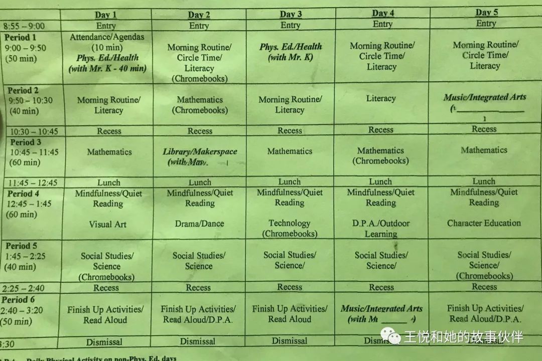 加拿大公立小学一年级学生,在学什么?