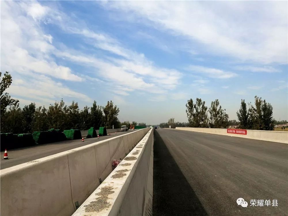 实拍单县高速公路进展情况