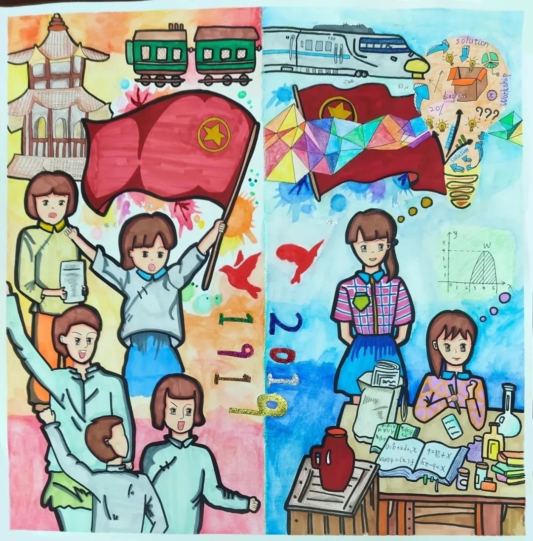 太有创意140位青少年画了一幅画网友别人家的孩子又来了