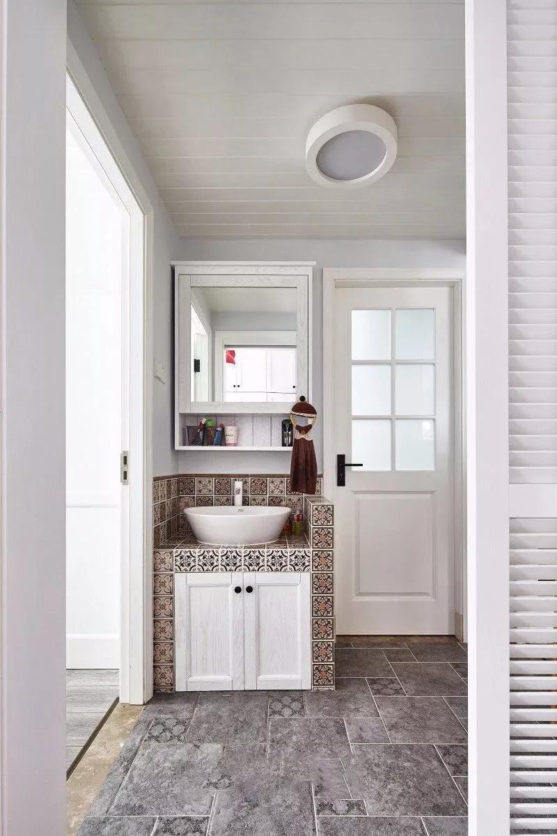 砖砌的洗手台,防水实用又耐看!