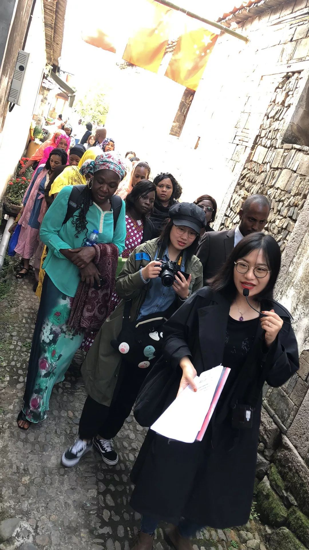 活力外院乍得妇女能力强化研修班前往校史博物馆金华市博物馆金华锁园