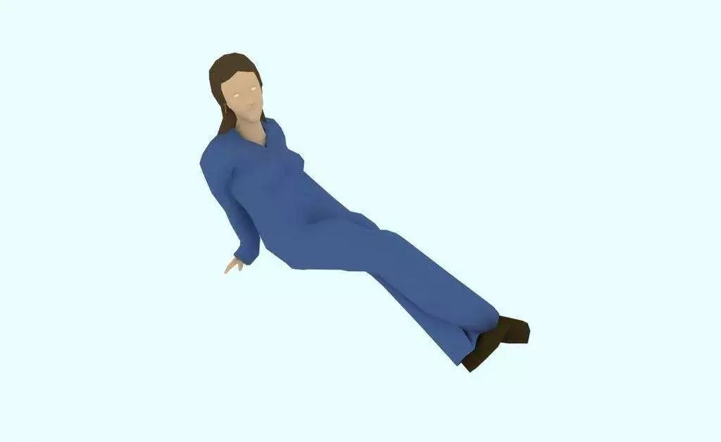 2,半躺/半靠姿势.