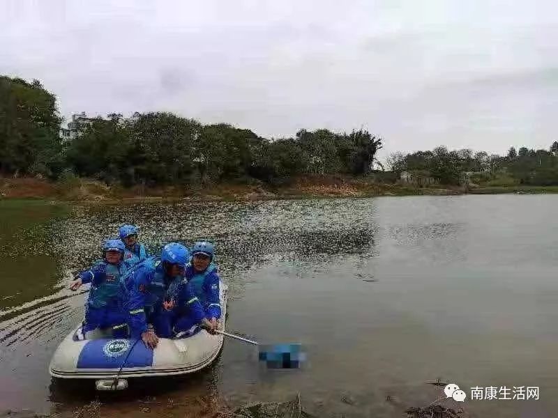 南康龍華水域有人溺水身亡,經兩天救援打撈