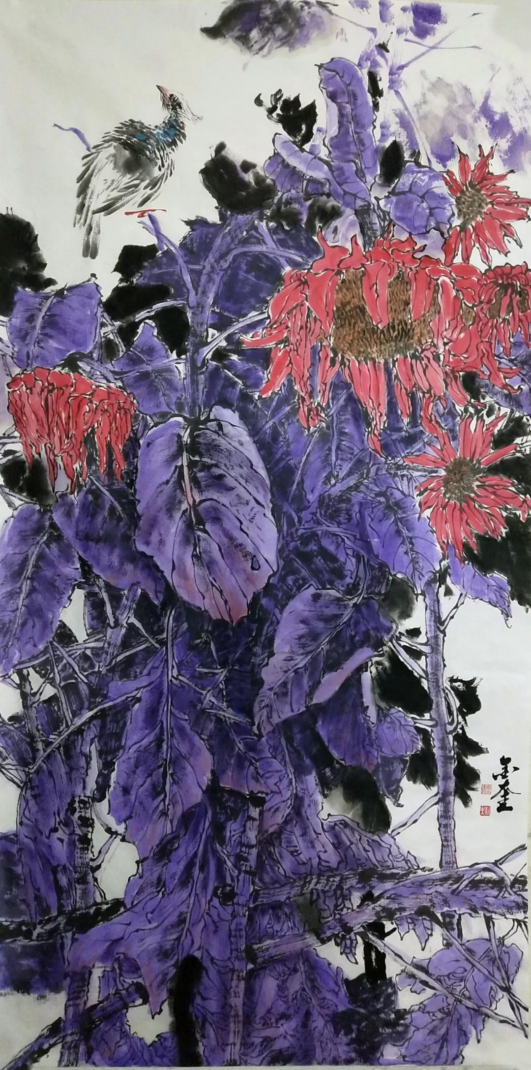 袁金奎花鸟画图片