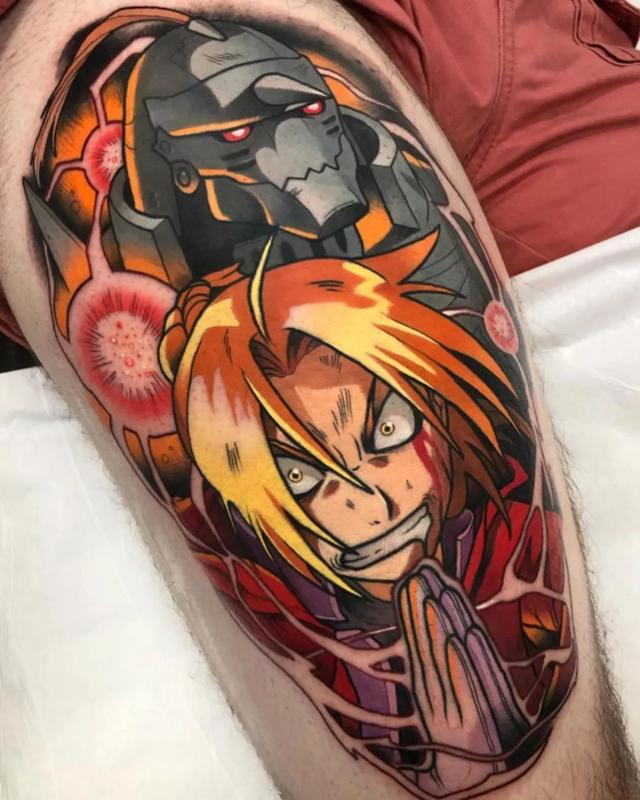 朋友圈配图丨等我50岁了皮肤依然刺着蜘蛛侠辛普森