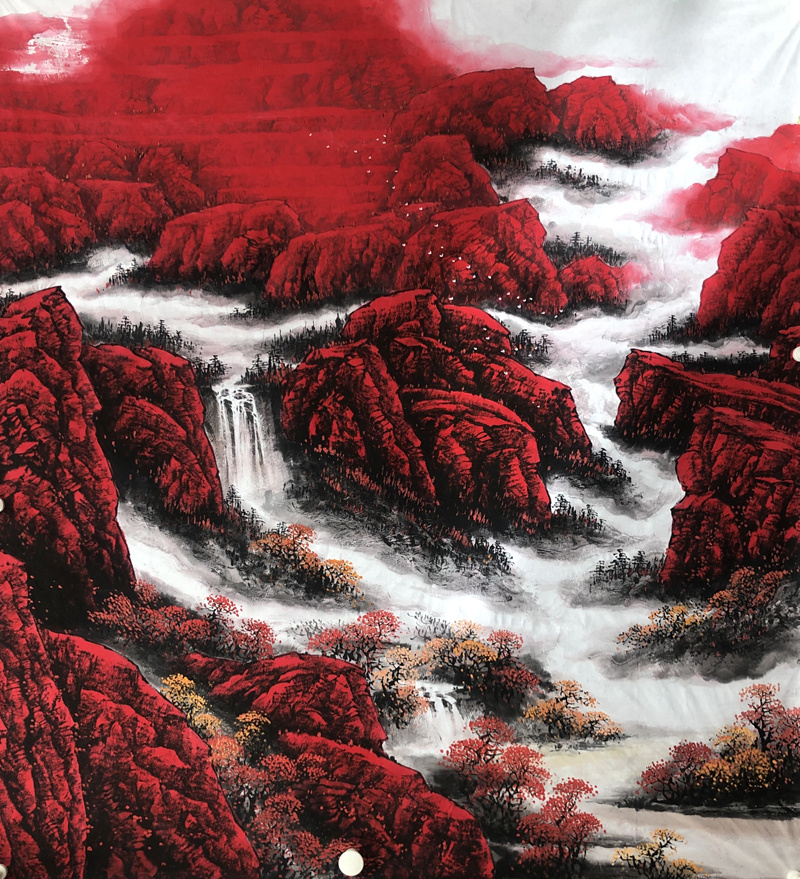 高劲松的中国红山水鉴赏