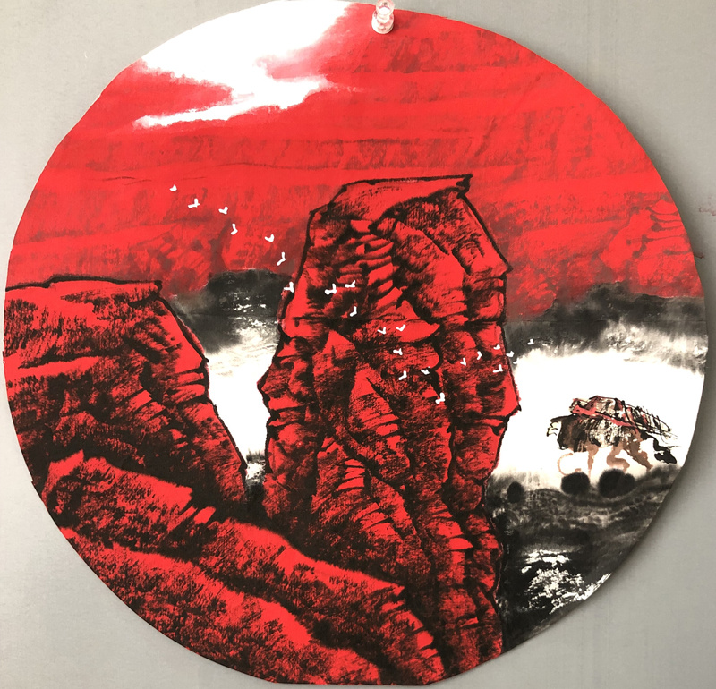 高劲松的中国红山水鉴赏