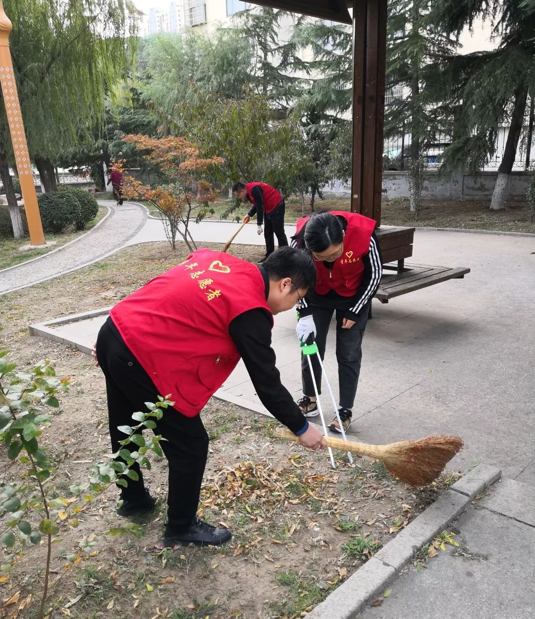 双报到团市委组织全体机关党员到醴泉街道康河社区开展双报到活动