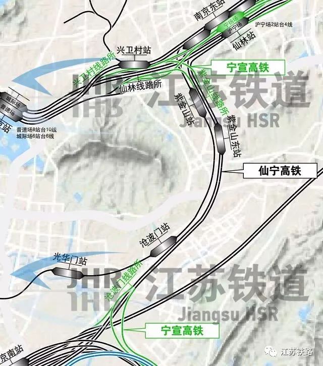 可以從高鐵站坐車,跨越長江,從鎮江通過蘇南沿江城際鐵路向南直達杭州