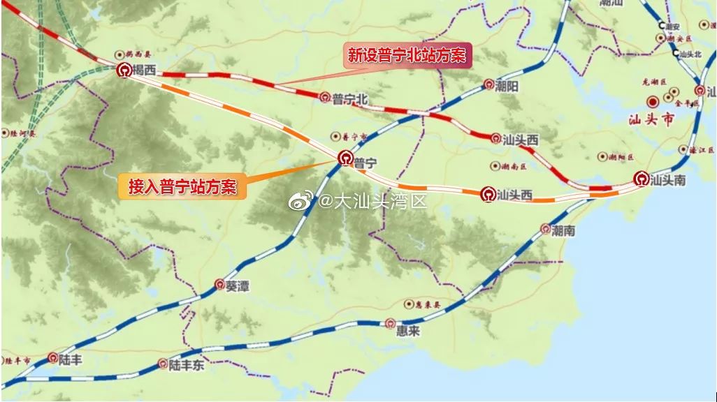 广东揭西高铁规划线路图片