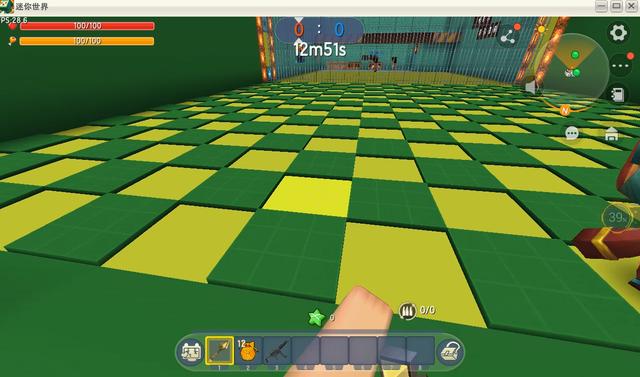 迷你世界:经典植物大战僵尸,种下您的植物,消灭来袭的僵尸_地图