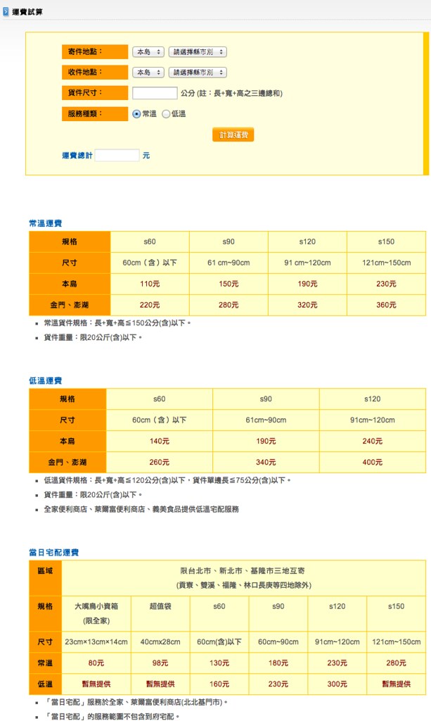 转载 台湾岛内运费算一算 怎麽寄最省钱 邮局 宅配 快递 便利箱袋 店到店 Kg