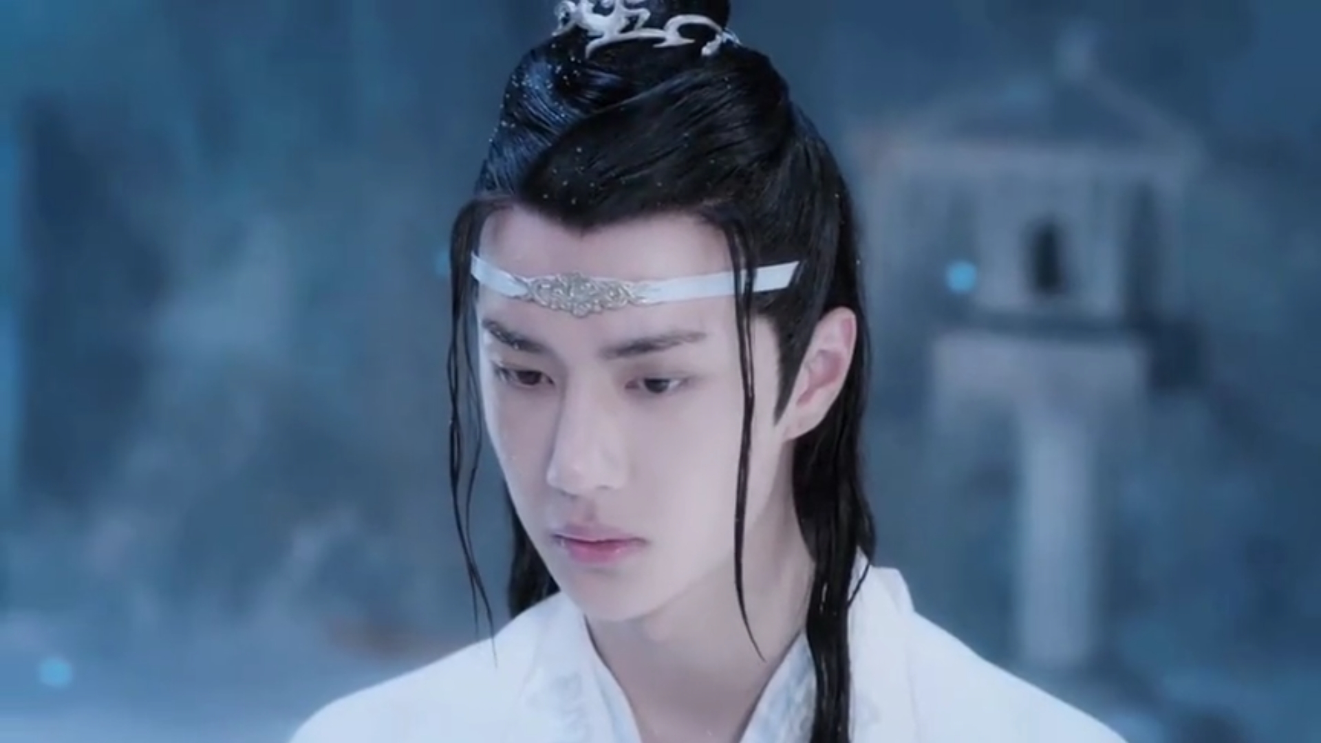 陈情令中蓝湛的各种造型各有各的意思王一博帅气出演