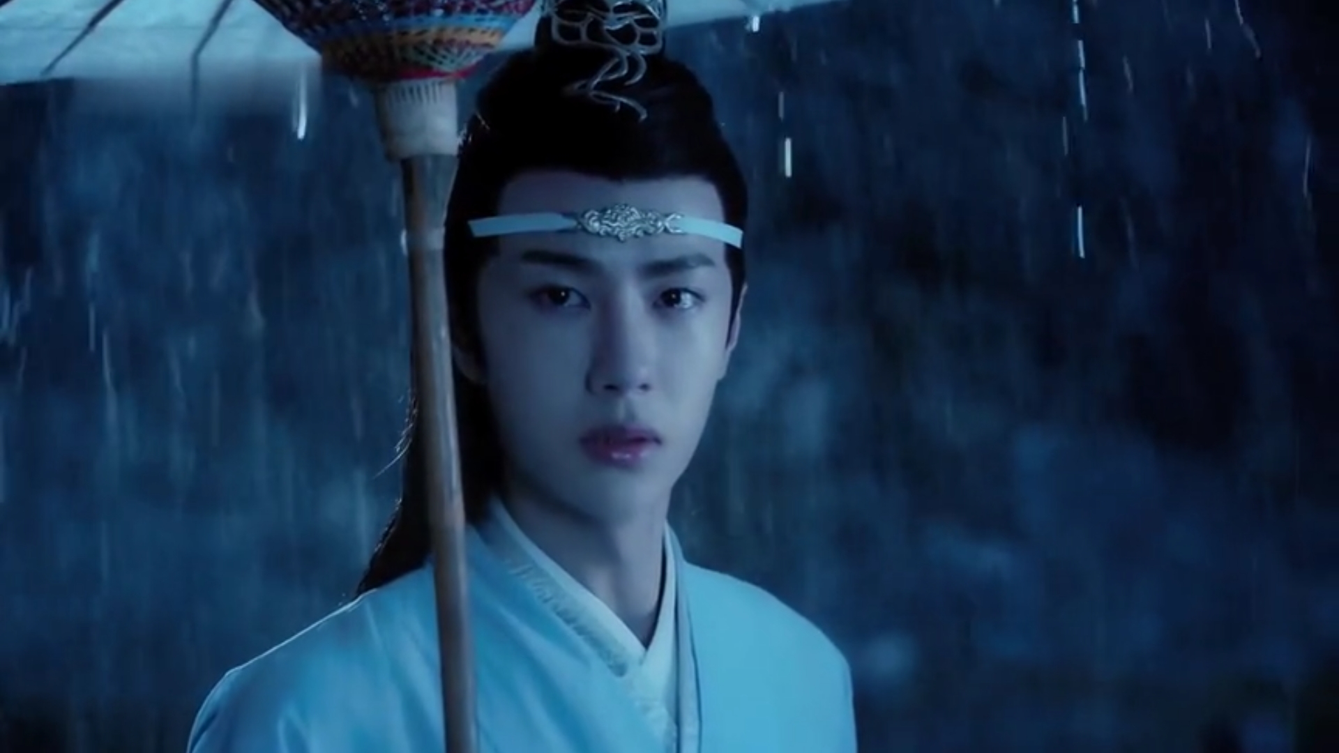 《陳情令》中藍湛的各種造型,各有各的意思,王一博帥氣出演_時候