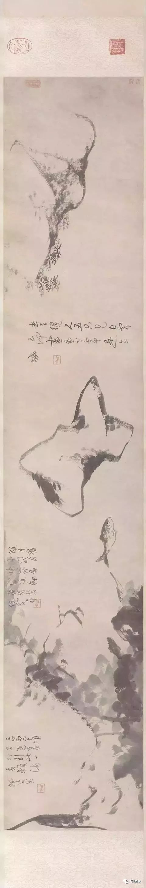 八大山人最精美的高清大写意花鸟长卷欣赏