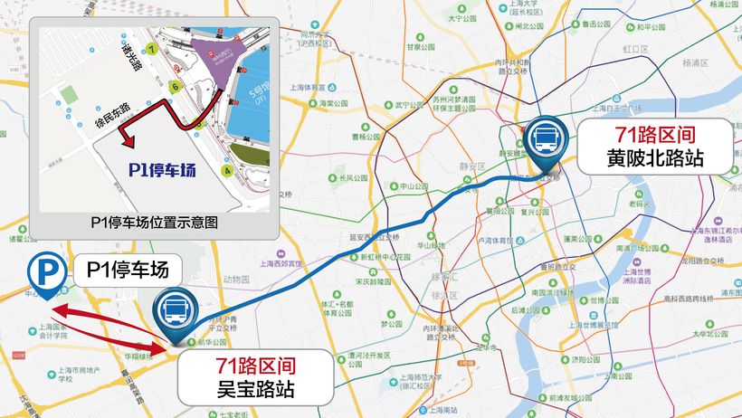 上海71路线路图图片