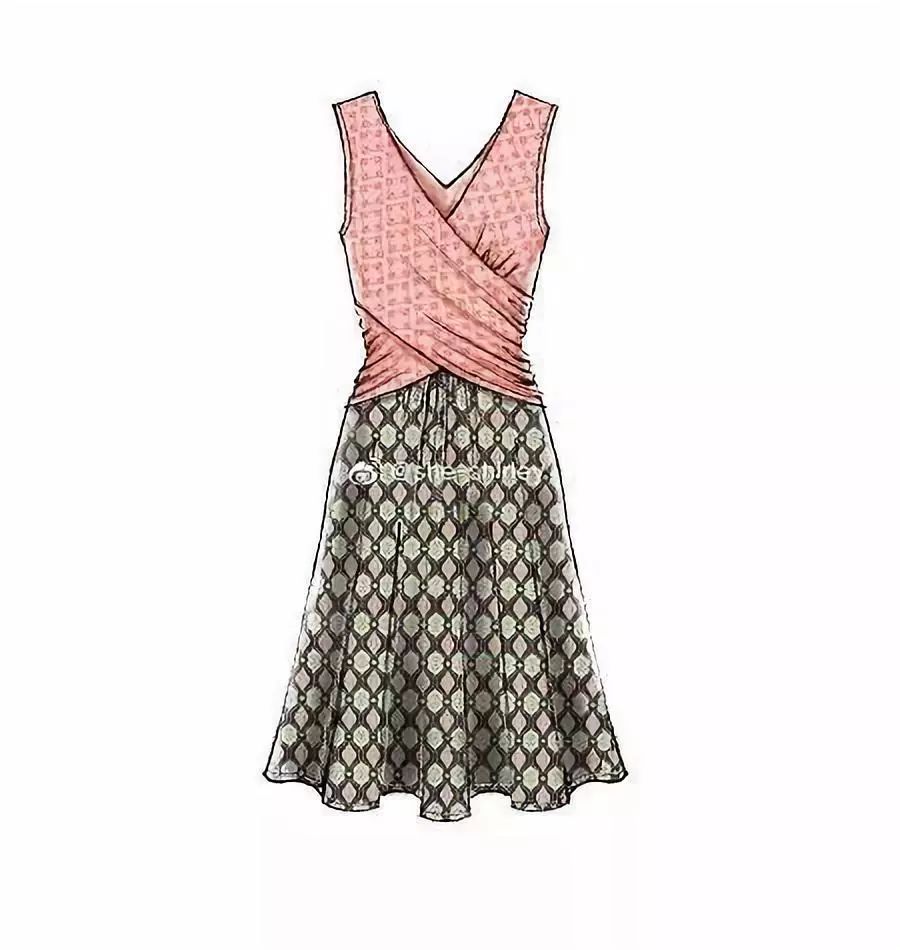 电脑ps连衣裙上色款式图