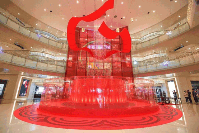 2019锦鲤热点国风文化国潮财神月老桃花各类ip迎新年春节美陈展望2020