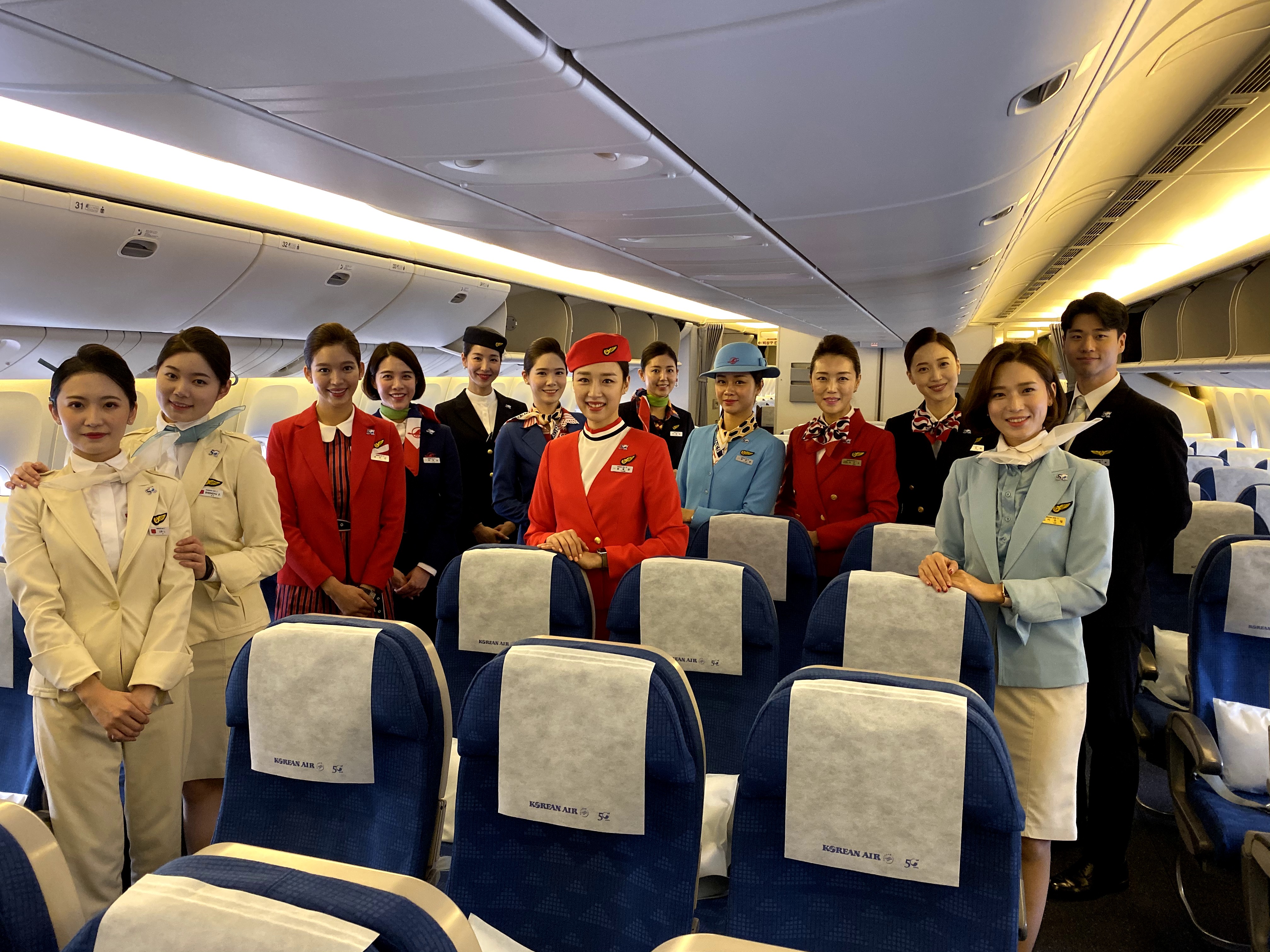 大韩航空制服变化图片