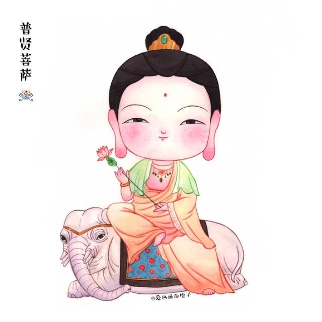 超萌的神仙古风插画太可爱了图爱画画的橙子676767