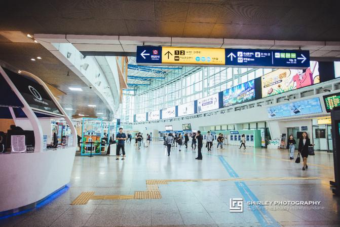 韩国高铁站图片