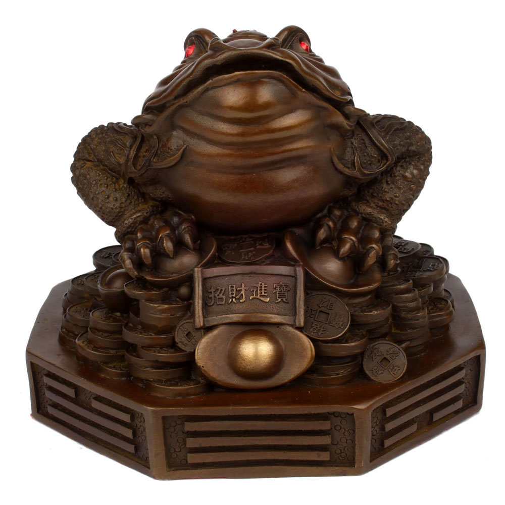 大慈艺术:铜雕工艺品三足金蟾的风水摆放