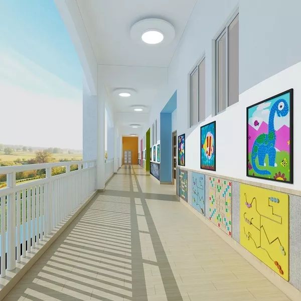 幼儿园走廊设计装修须遵循的四个原则_环境