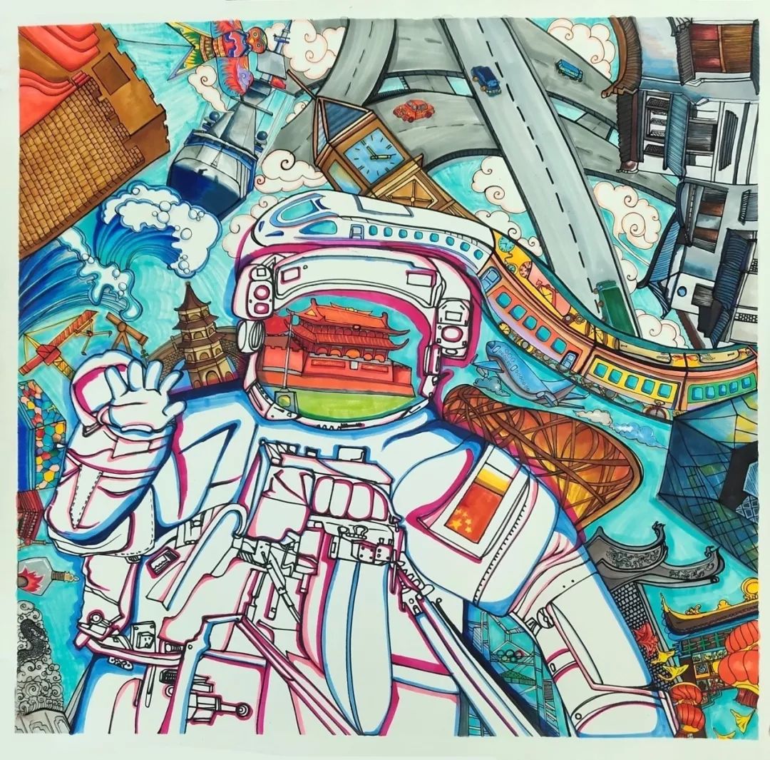 140位青少年画了一幅画太酷了