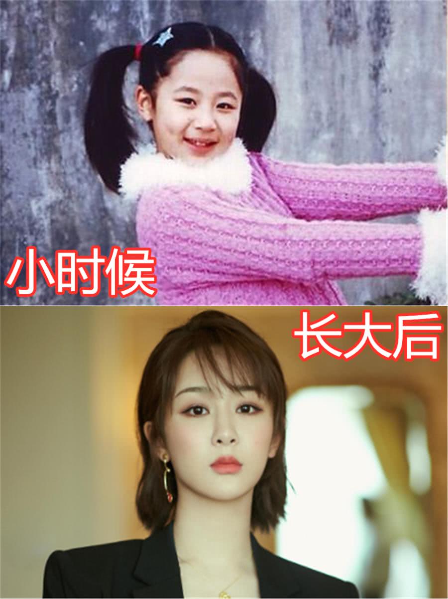 小时候vs长大后杨紫还行千玺成功逆袭而她美到不敢认