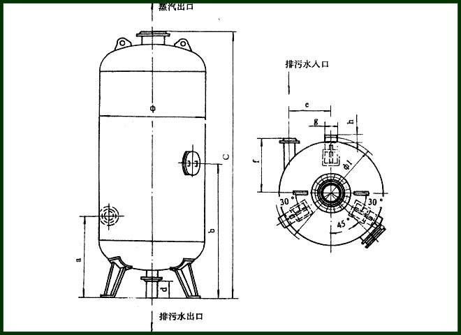 锅炉连排扩容器结构图片