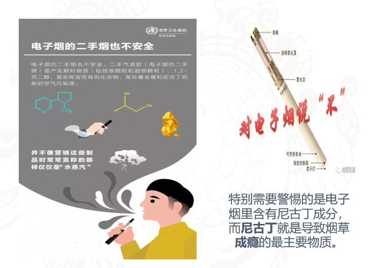 因为电子烟中的尼古丁含量,还可能令你对尼古丁更加依赖.