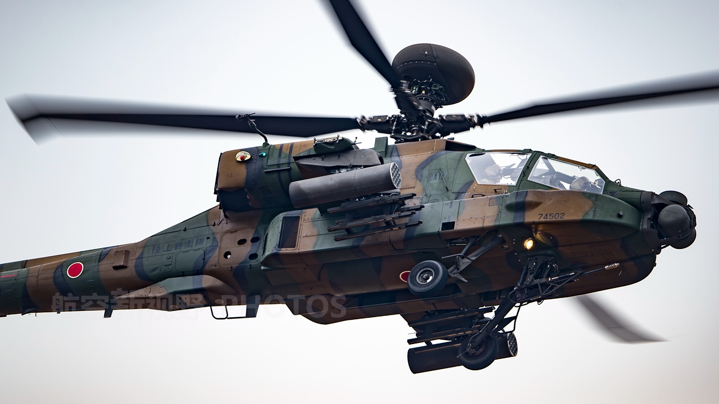 原创富士重工ah64d武装直升机日本自卫队的国宝装备仅有12架在役