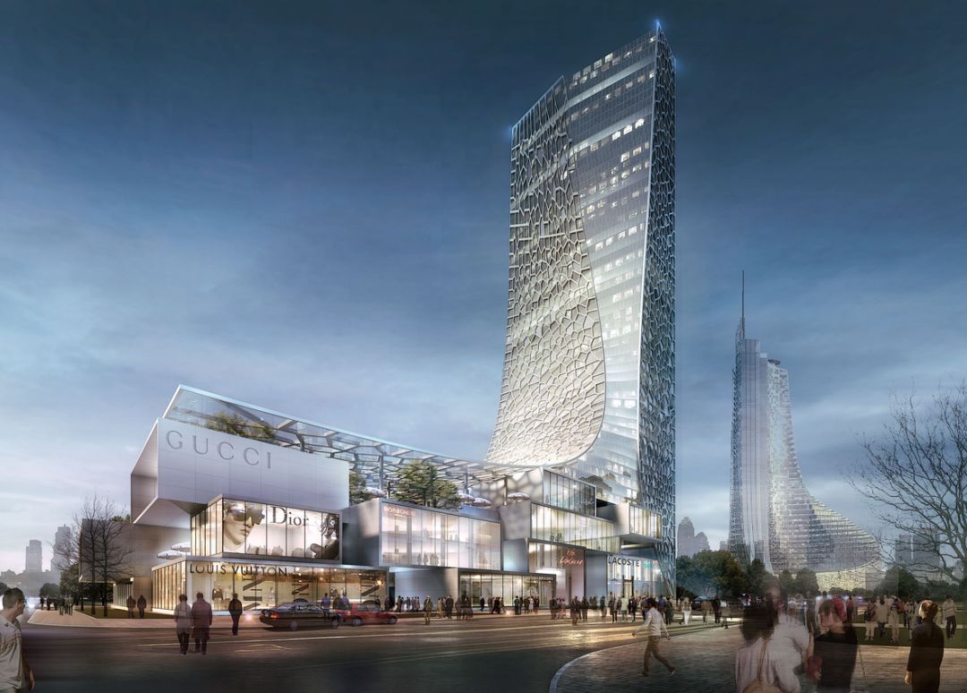 局部 立面等角度展示各类精致异形建筑psd效果图素材预览part 1-异形