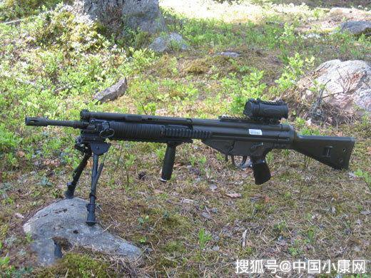 由于这款步枪使用了导气式活塞设计,枪体上的大多部件都是塑料的,所以