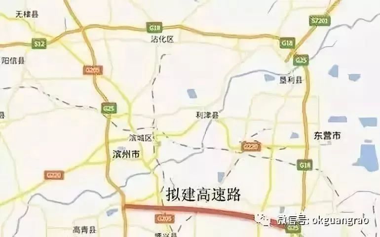 庆云至章丘高速规划图图片