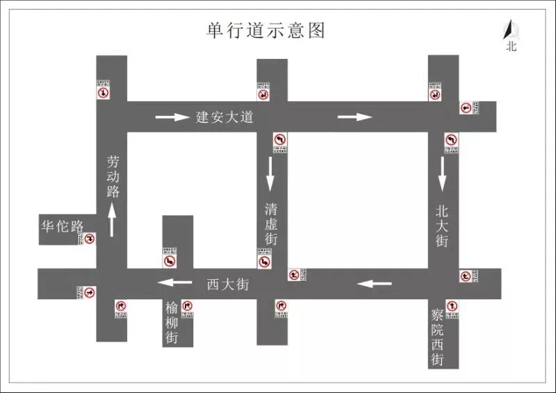 许昌市单行道图图片