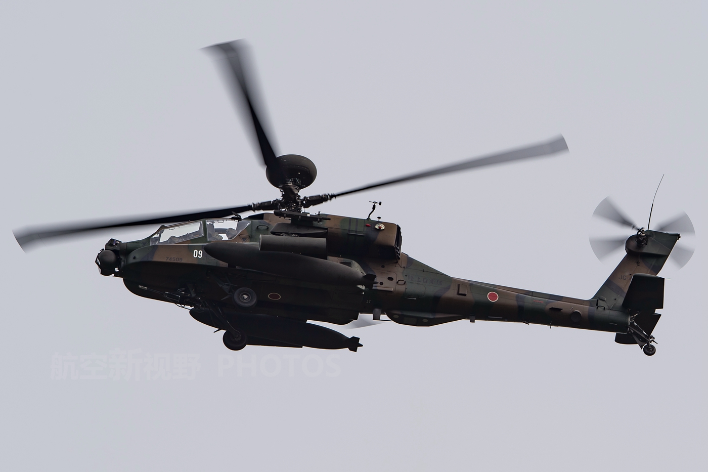 原创富士重工ah64d武装直升机日本自卫队的国宝装备仅有12架在役