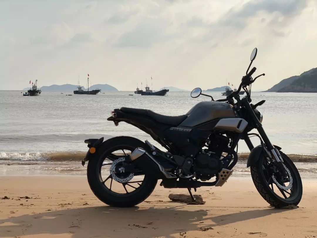 此次赛事新大洲本田cbf190tr作为活动救援,拍摄车辆,首次亮相舟山