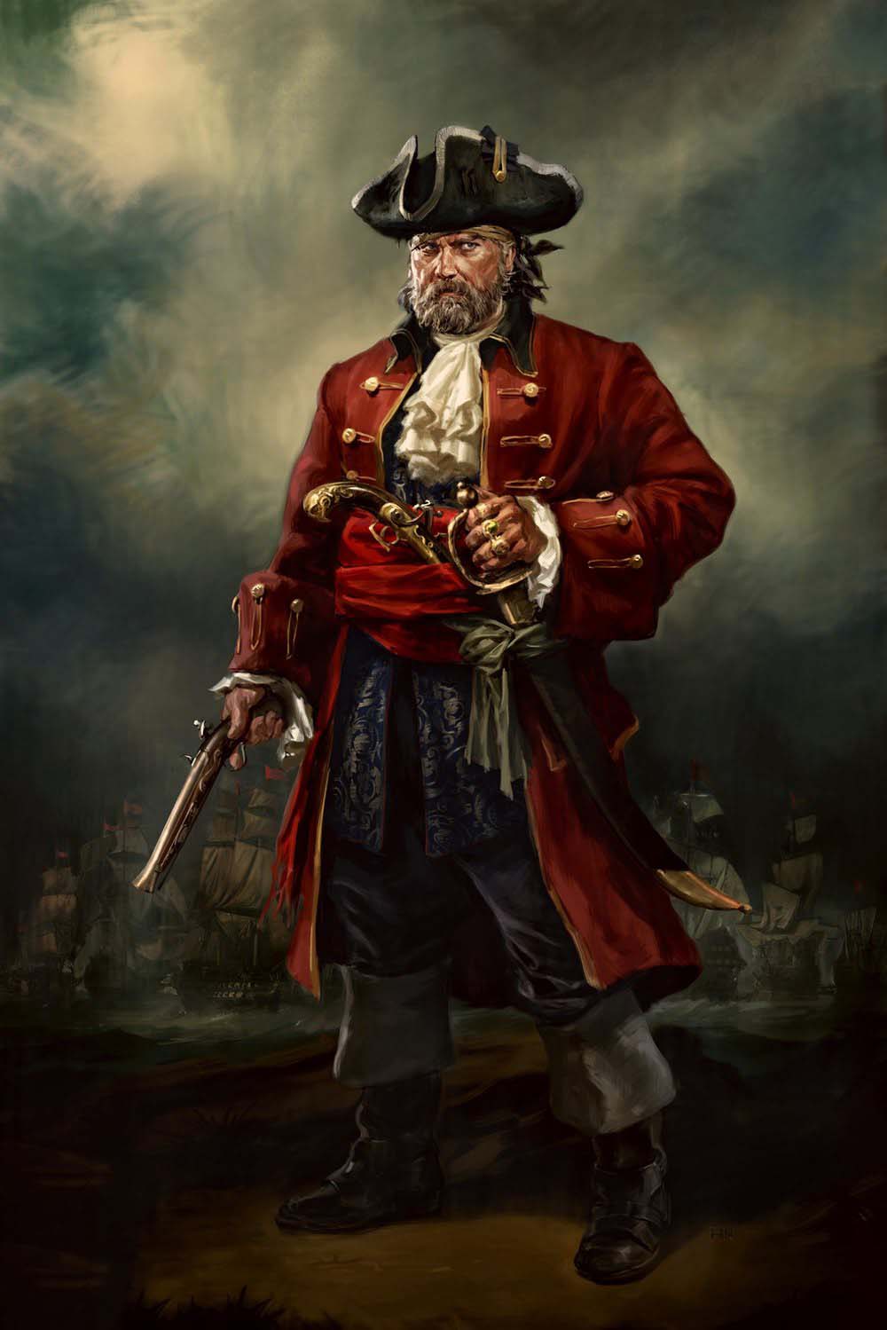 神秘海域4大量游戏插画原画设定素材