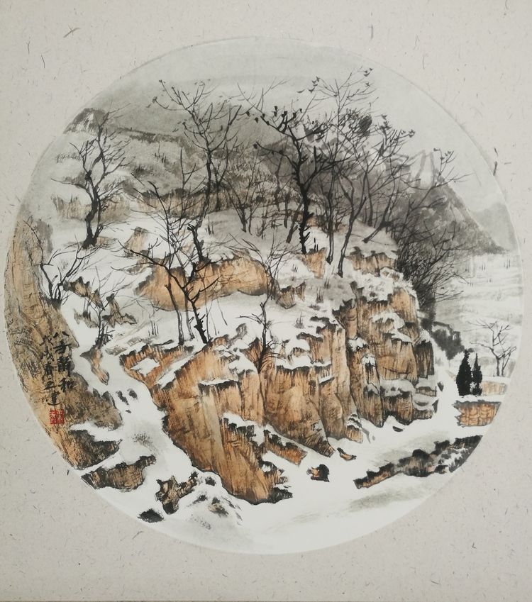 山水画家王建行者无疆情写太行