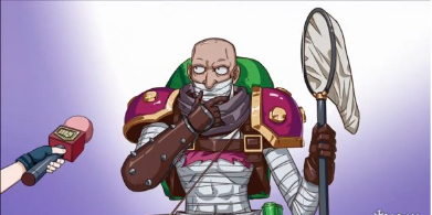 英雄联盟嗨图英雄提莫的肌肉历程玩家自制theshy海报