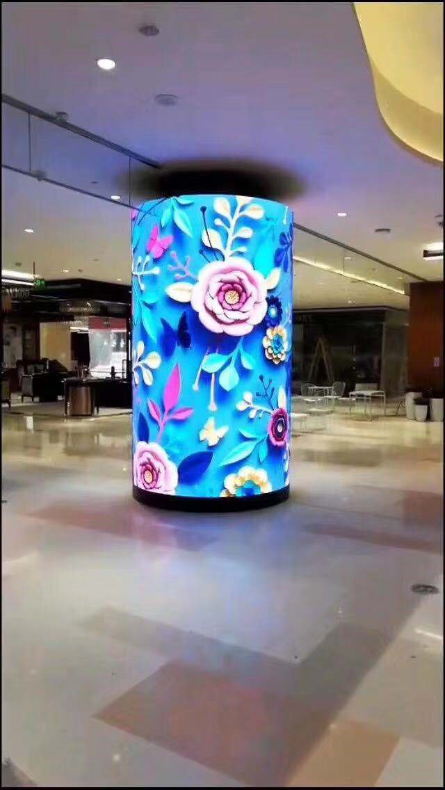 行业新宠led软模组柱子屏震撼来袭