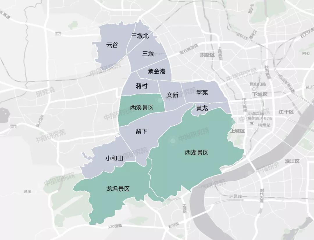 杭州楼市121个板块最全划分来了,看看你家属于哪?